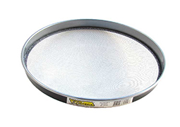 PENEIRA AÇO GALVANIZADO CAL/FUBÁ 25CM ARO DE AÇO TELA TRANÇADA