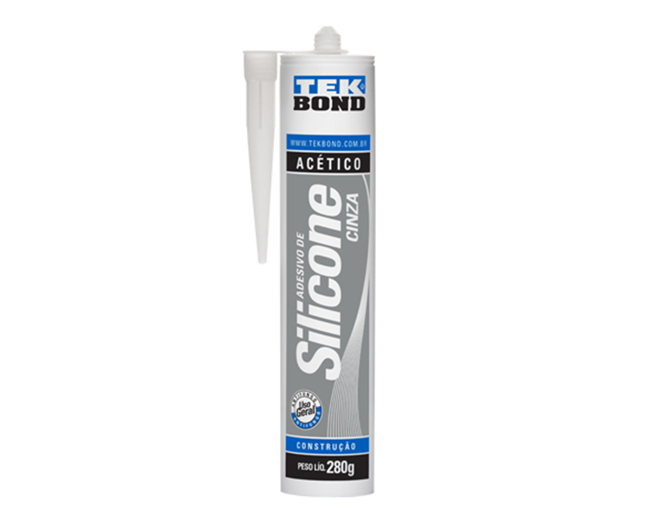 SILICONE ACÉTICO CINZA 280G