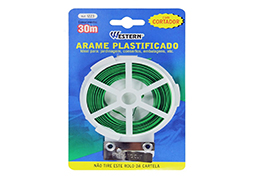 ARAME PLASTIFICADO 30M COM CORTADOR BLISTER