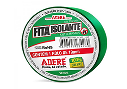 FITA ISOLANTE COLORIDA 19MMX05M VERDE