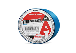 FITA ISOLANTE COLORIDA 18MMX10M AZUL