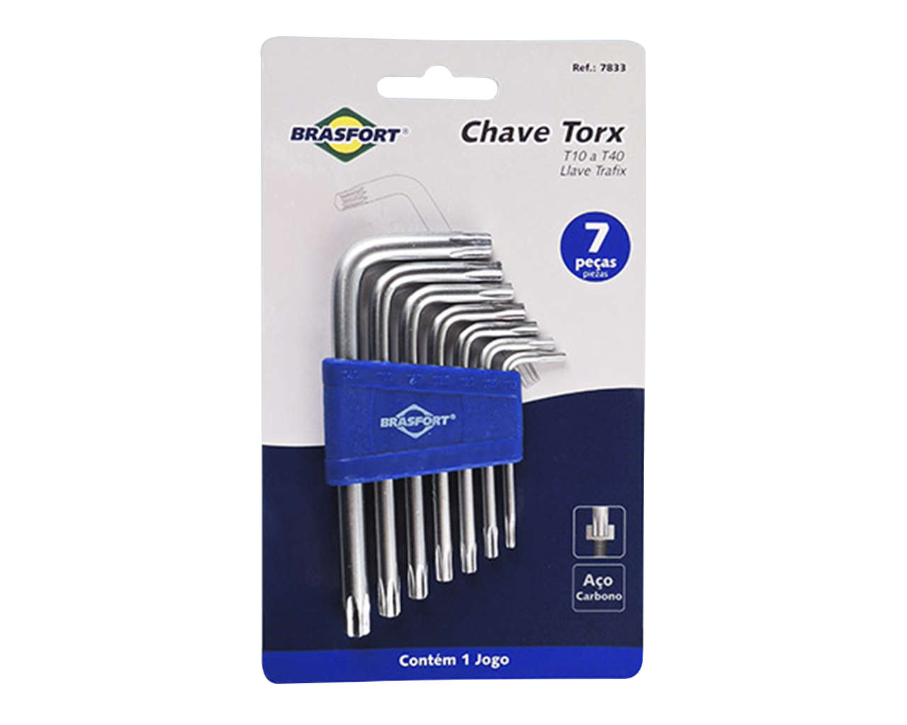 CHAVE TORX JOGO 7 PEÇAS T10-740 BLISTER