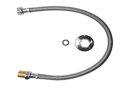 ENGATE FLEXÍVEL INOX TRANÇADO 30CM BLISTER