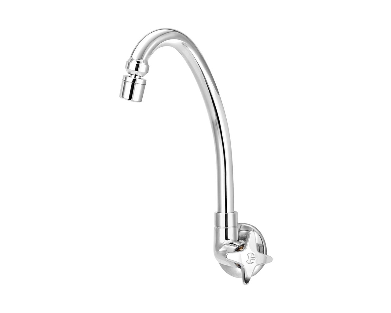 TORNEIRA COZINHA METAL BICA MÓVEL PAREDE C23 BLISTER