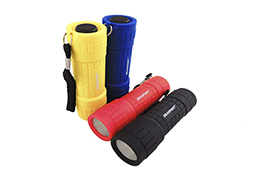 LANTERNA LED MINI COLOR 3 PILHAS AAA