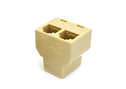 ADAPTADOR MODULAR RJ45 1 FEMEA X 2 FEMEA 4706D