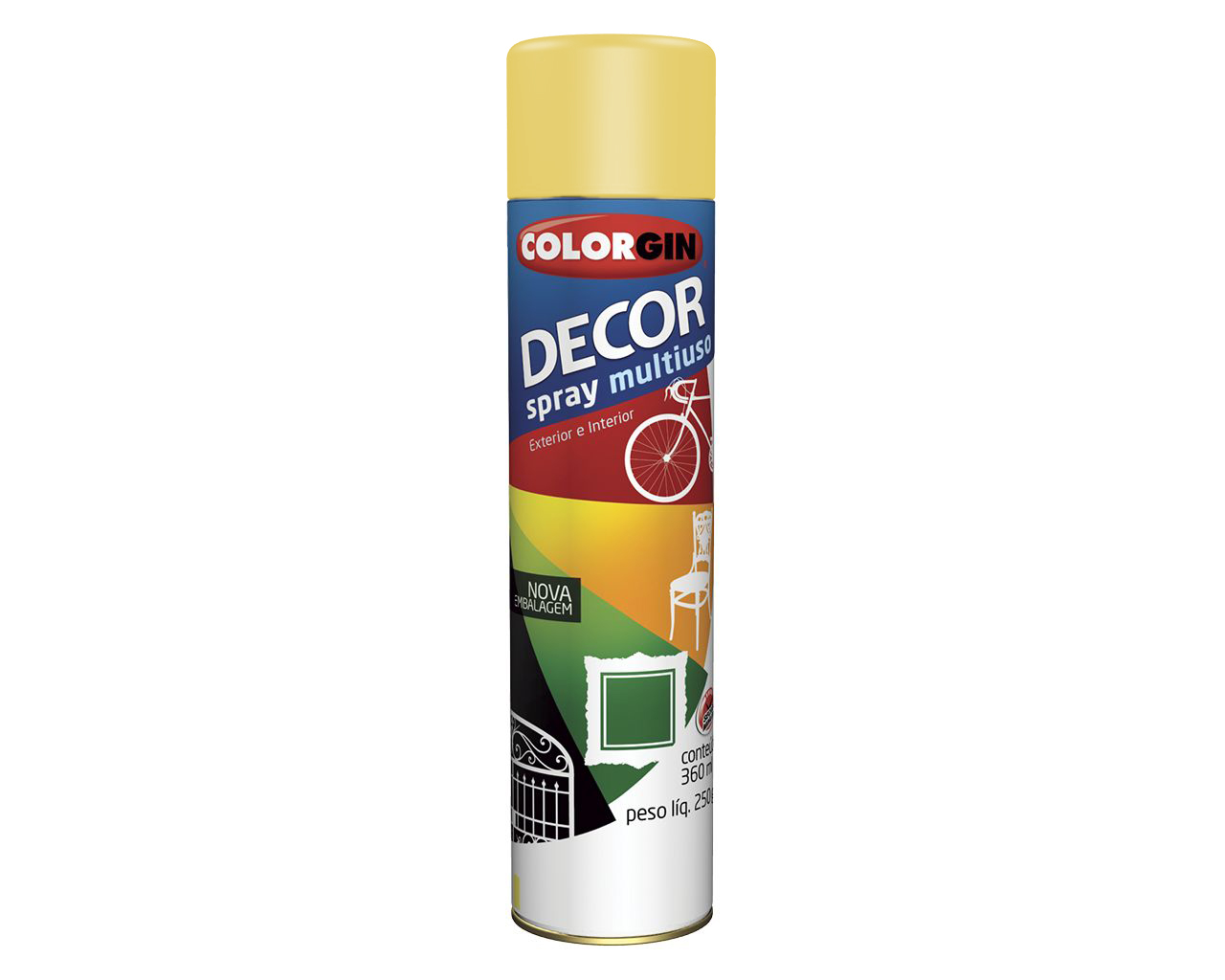 TINTA SPRAY DECOR AMARELO