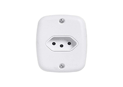 SISTEMA X SOBREPLUS 1 TOM 2P+T 20A COM PLACA BRANCA