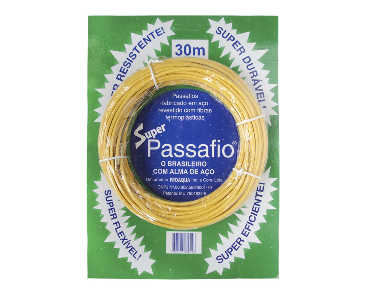 PASSA FIO 30M SUPER ALMA AÇO BLISTER