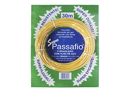 PASSA FIO 30M SUPER ALMA AÇO BLISTER
