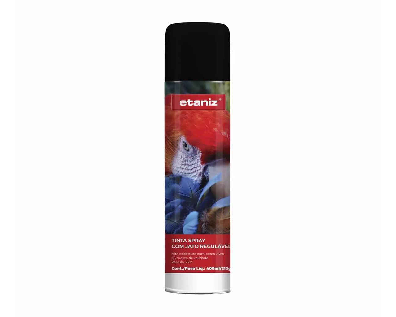 TINTA SPRAY ALTA TEMPERATURA PRETO FOSCO 210G/400ML