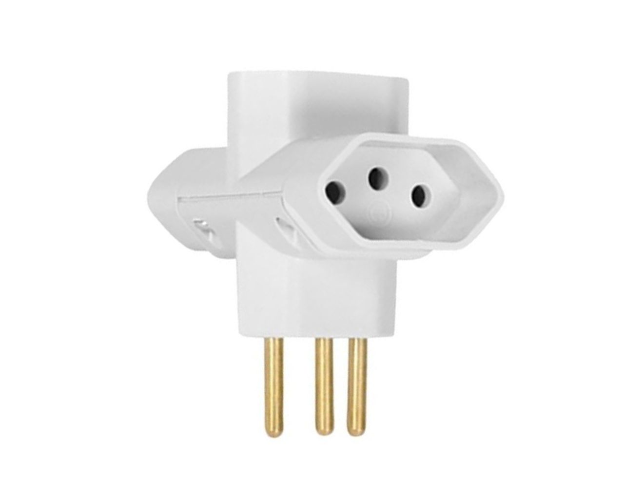 ADAPTADOR TIPO BENJAMIM 2P+T CZ 10A 250V