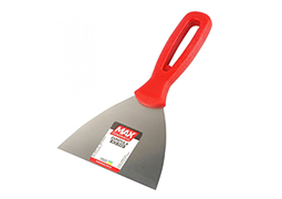 ESPÁTULA DE AÇO 10CM INOX COM CABO PLÁSTICO