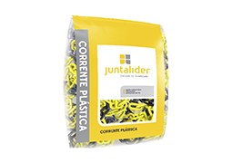 CORRENTE DE PVC ELO CURTO PRETO/AMARELO 3,90M 08MM
