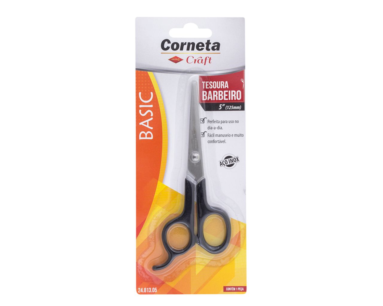 TESOURA BARBEIRO BASIC INOX 5
