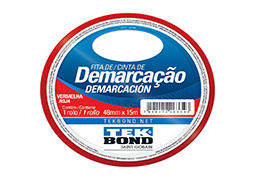 FITA DE DEMARCAÇÃO SOLO 48MMX15M VERMELHA BLISTER