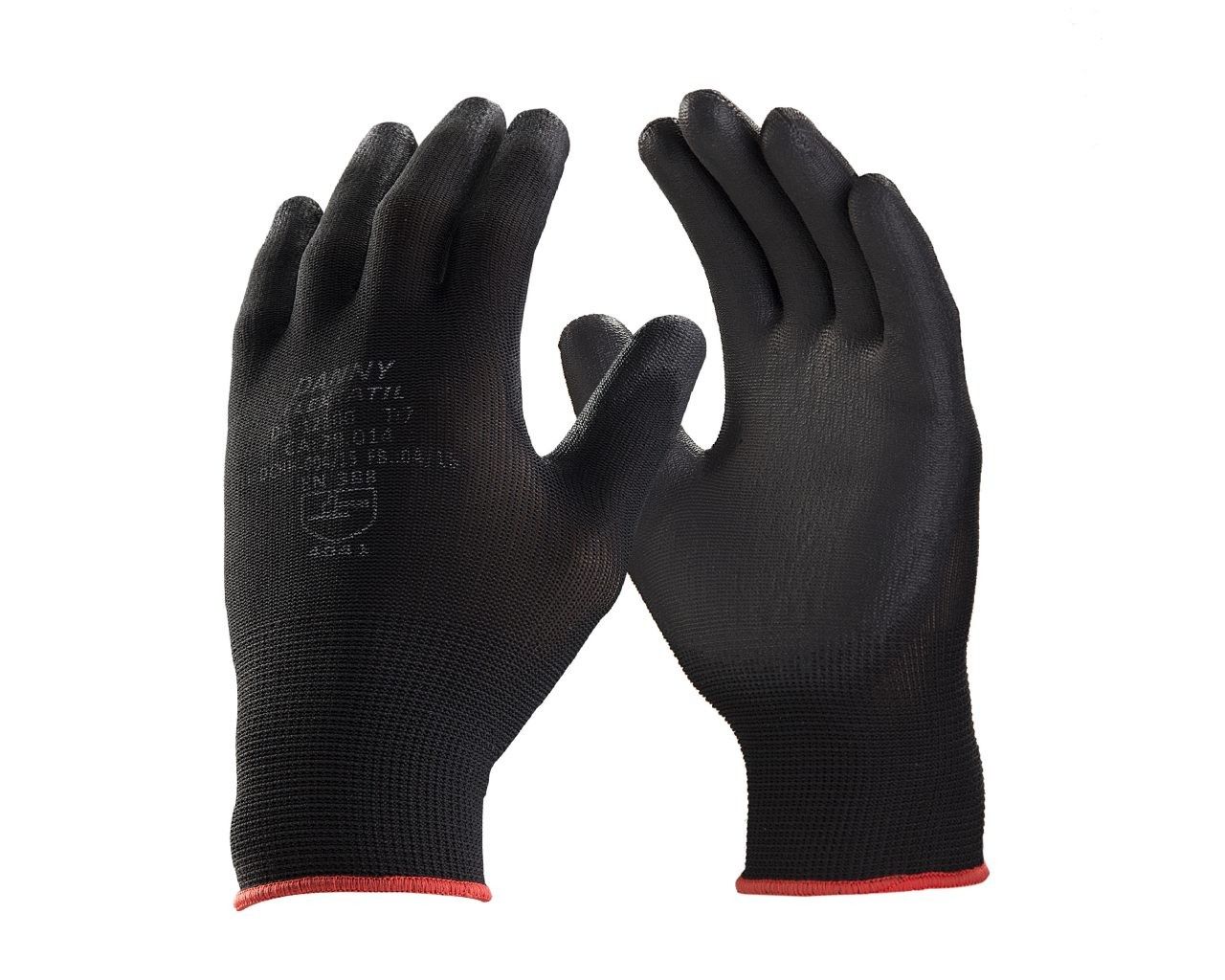 LUVA FLEXTACTIL TRICOTADA NYLON PRETA 