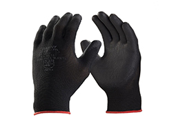 LUVA FLEXTACTIL TRICOTADA NYLON PRETA 