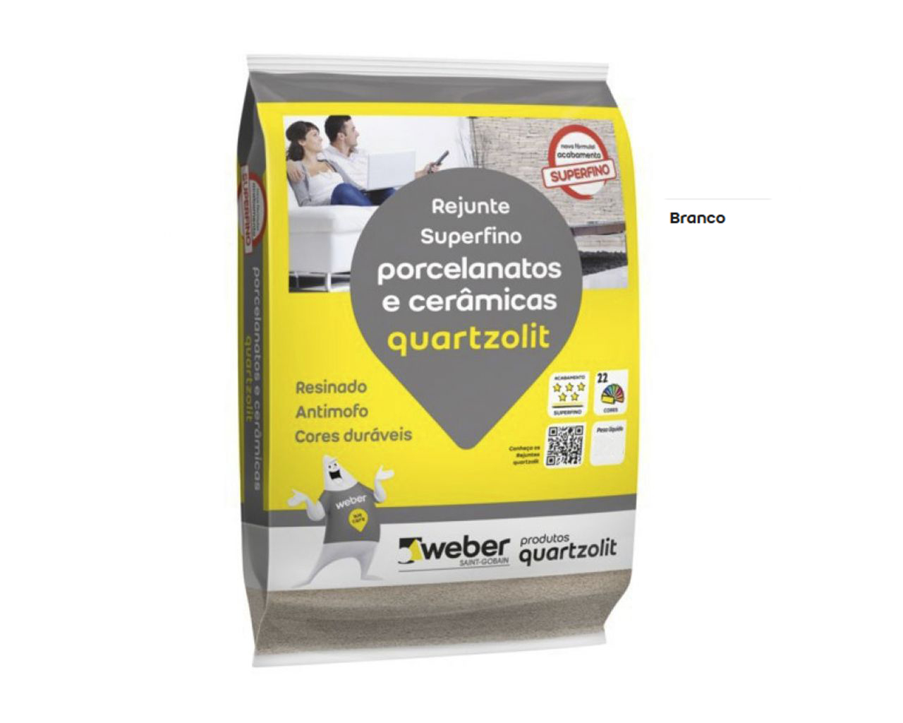 REJUNTE PORCELANATO BRANCO 1KG