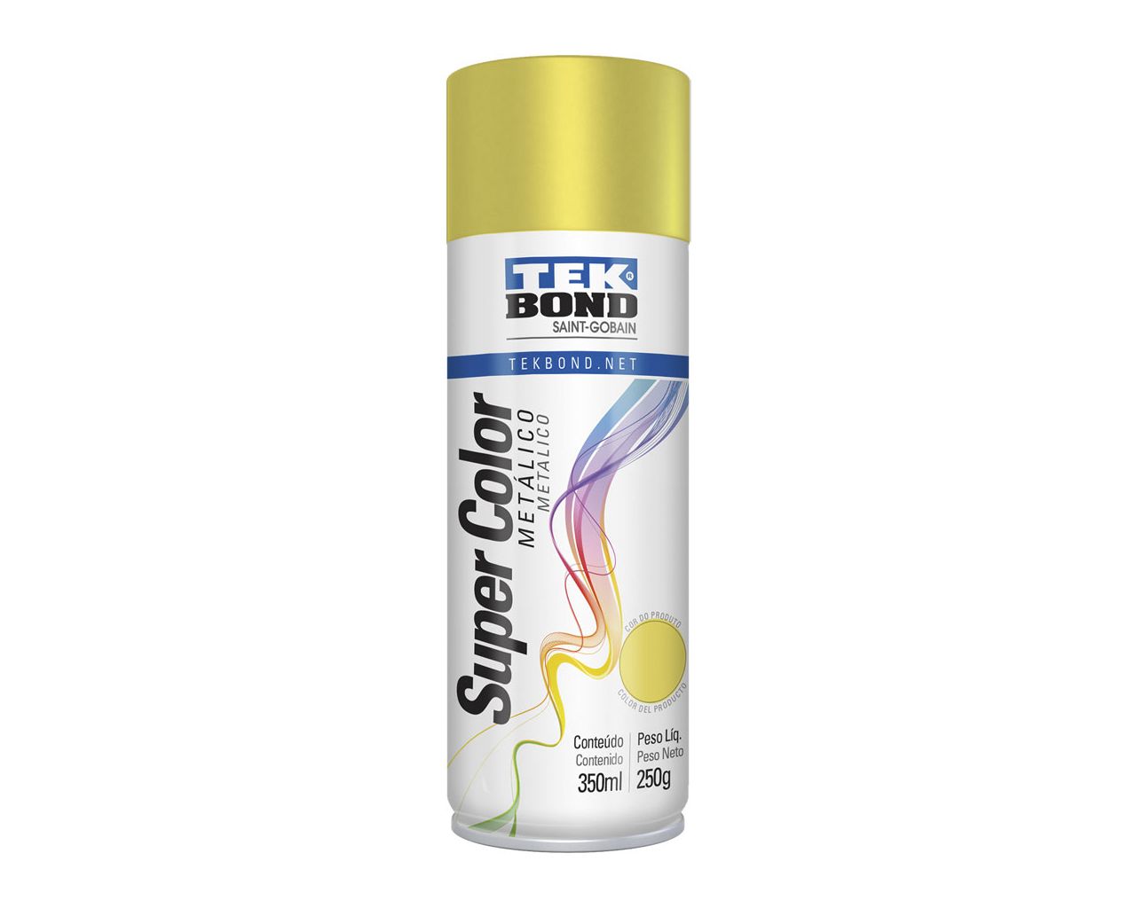 TINTA SPRAY METÁLICO OURO 350ML/250G