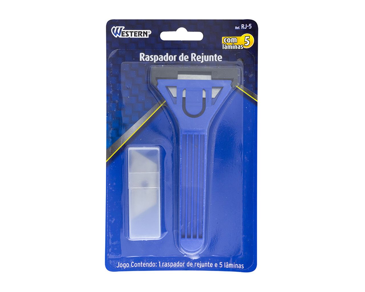 RASPADOR DE REJUNTE COM 5 LÂMINAS BLISTER
