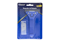 RASPADOR DE REJUNTE COM 5 LÂMINAS BLISTER