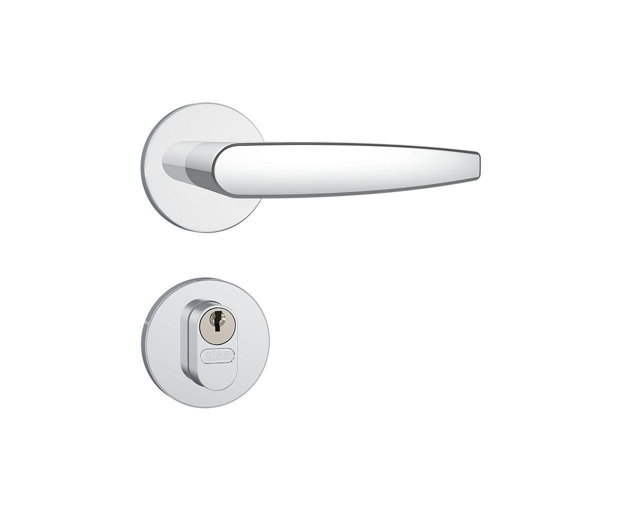 FECHADURA ROSETA EXTERNA INOX 803/33