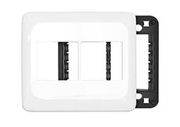 PIAL POP MÓDULO PLACA+SUPORTE 2+2 POSTOS JUNTOS 4X4 LGP44