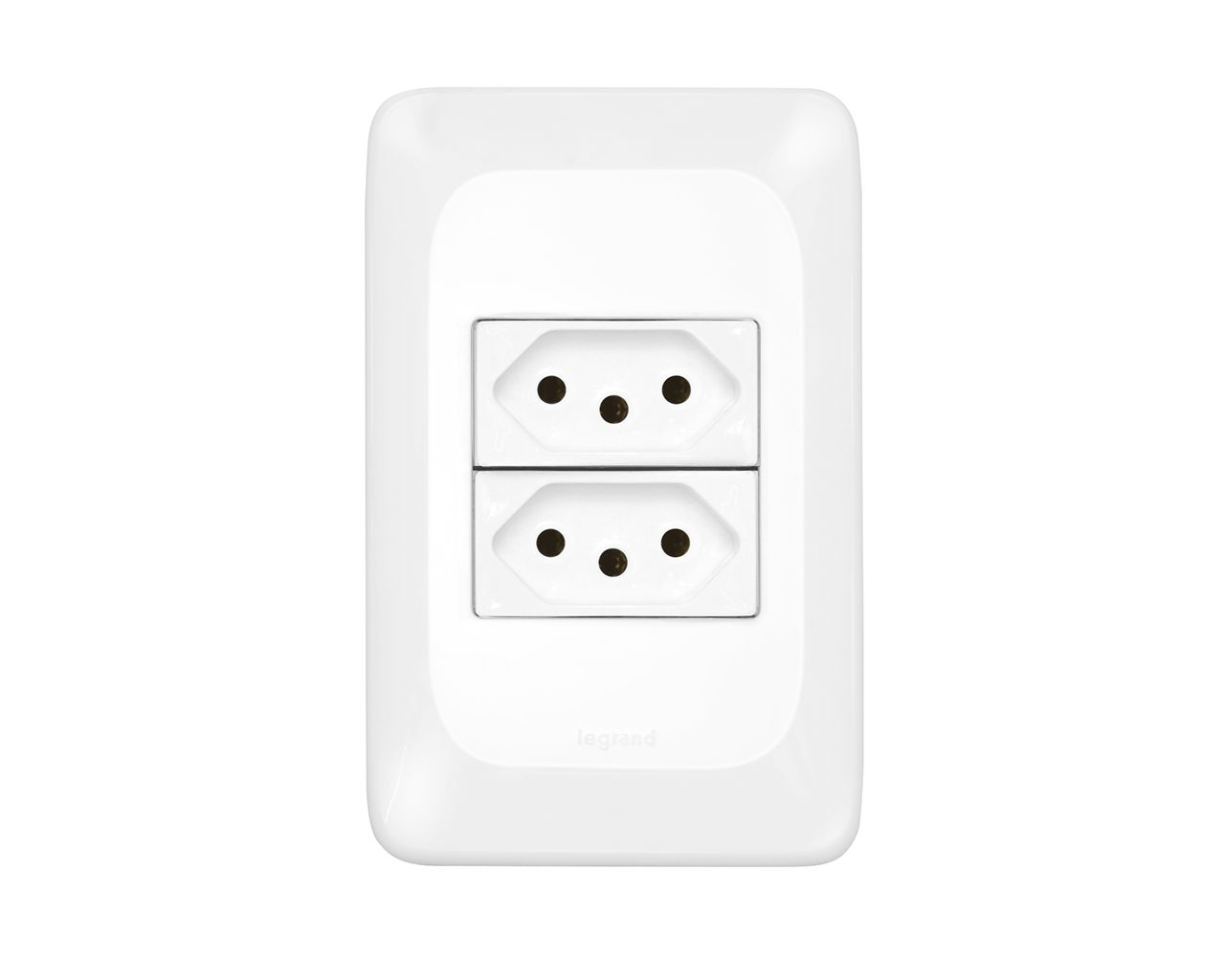 TOMADA PIAL POP 2 2P+T 10A 4X2 LGX0303 C/PLACA