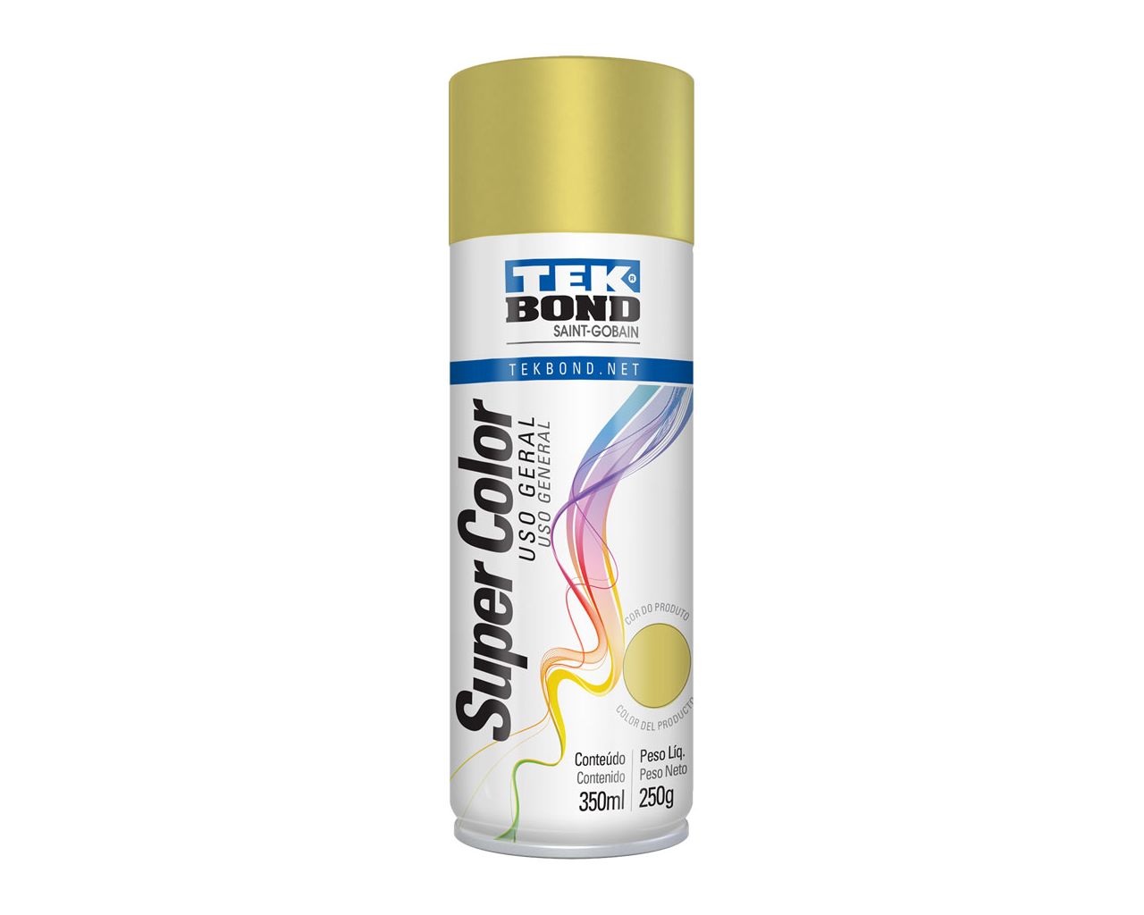 TINTA SPRAY USO GERAL DOURADO 350ML/250G