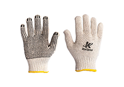 LUVA MALHA TRICOT PIGMENTADA BRANCA ENCARTELADA
