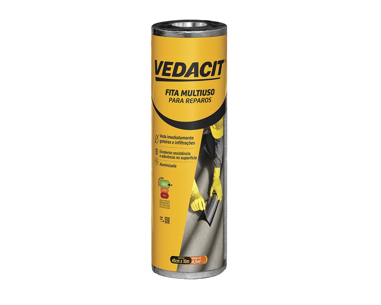FITA MULTI-USO AUTO ADESIVA 45CMX10M