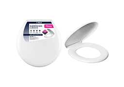 ASSENTO SANITÁRIO PRIMAFER ALMOFADADO CLASSIC PLÁSTICO BRANCO