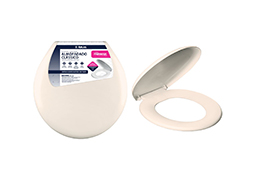 ASSENTO SANITÁRIO PRIMAFER ALMOFADADO CLASSIC PLÁSTICO BEGE