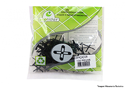 ESPAÇADOR PARA PISO E AZULEJO PRETO 5MM 100PCS