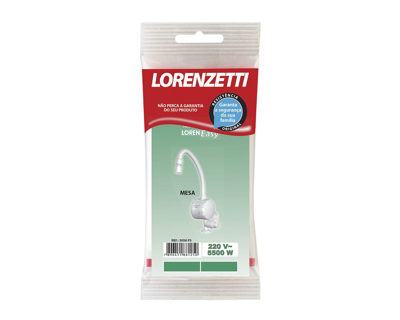 RESISTÊNCIA LORENZETTE PARA TORNEIRA ELÉTRICA LOREN EASY MESA 220V/5500 3056P3