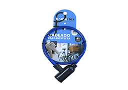 CADEADO BICICLETA COM CHAVE 60CM BLISTER