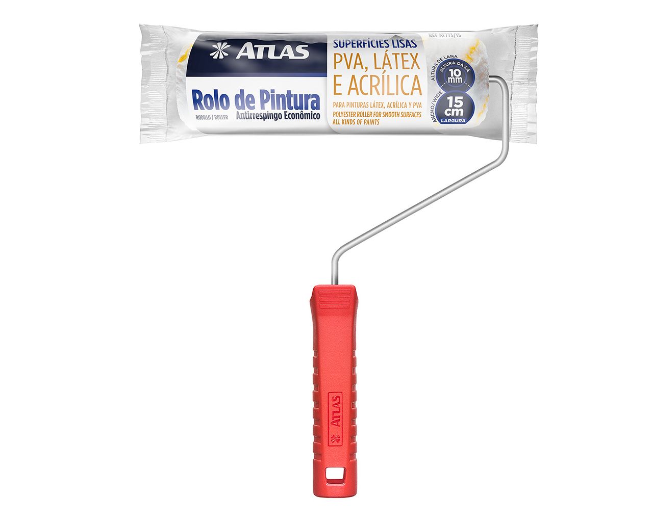 ROLO DE LÃ SINTÉTICA ANTI-RESPINGO 15CM 773/15