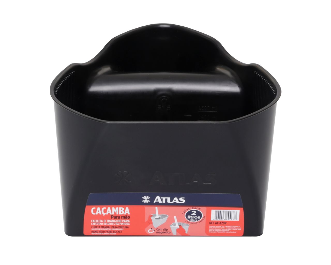 CAÇAMBA PLÁSTICA PARA MÃO 2L AT1420P