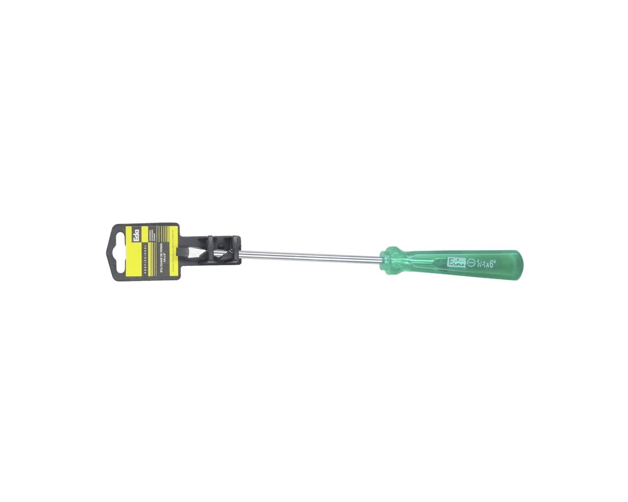 CHAVE FENDA PONTA MAGNÉTICA ACETATO VERDE 1/4