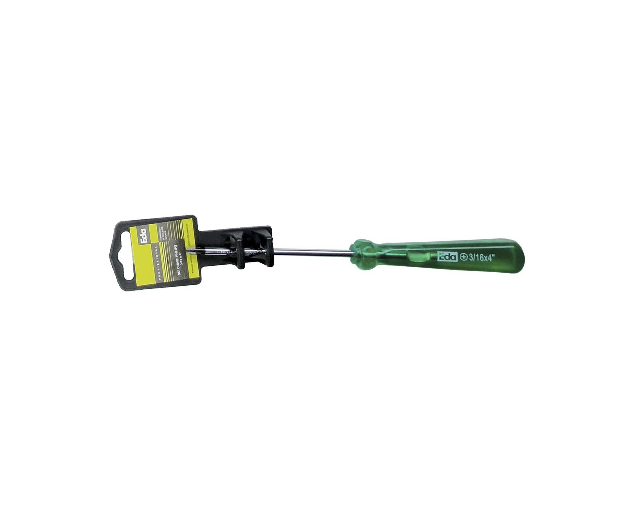 CHAVE PHILIPS PONTA MAGNÉTICA ACETATO VERDE 3/16