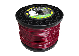 FIO NYLON QUADRADO PARA CORTADOR DE GRAMA 3,0MM 2KG VERMELHO