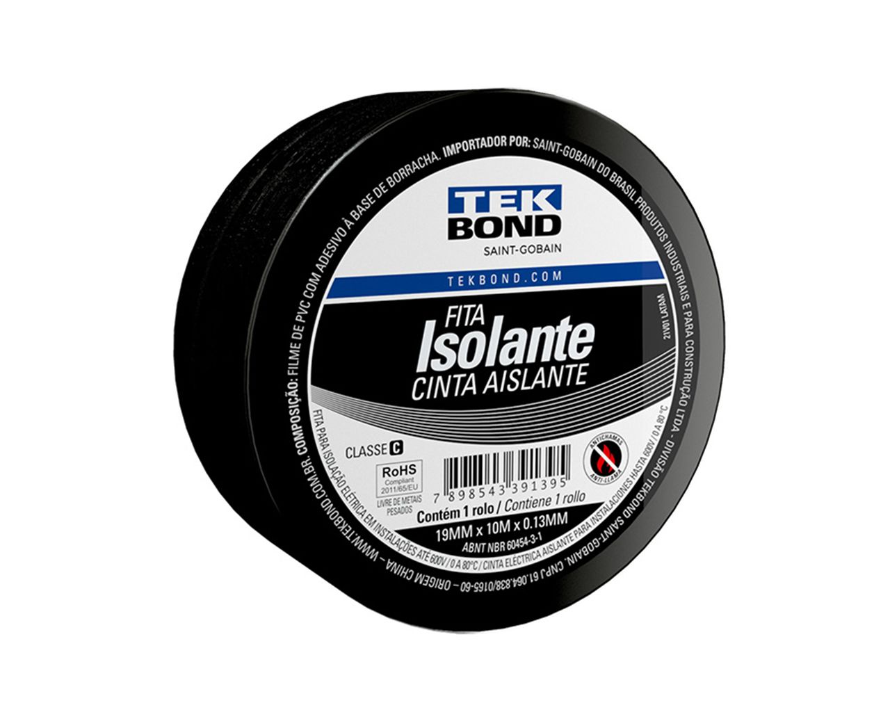 FITA ISOLANTE USO GERAL 19MMX10M