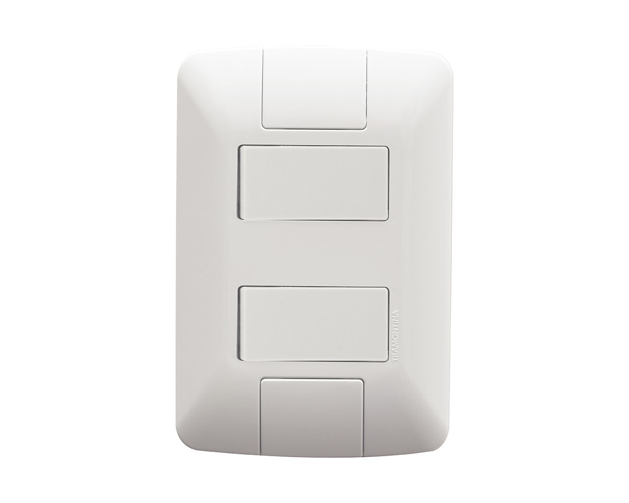 INTERRUPTOR ARIA 2 SIMPLES COM PLACA