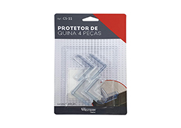 PROTETOR DE QUINA 4,1X4,1CM COM 4PCS BLISTER