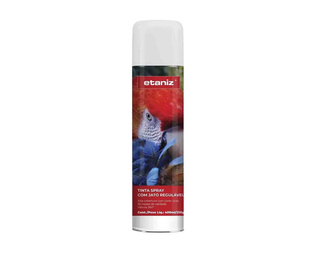 TINTA SPRAY ALTA TEMPERATURA BRANCO 210G/400ML