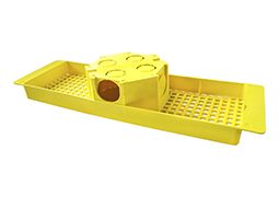 KIT SUPORTE LAJE 30CM AMARELO COM CAIXA FMS