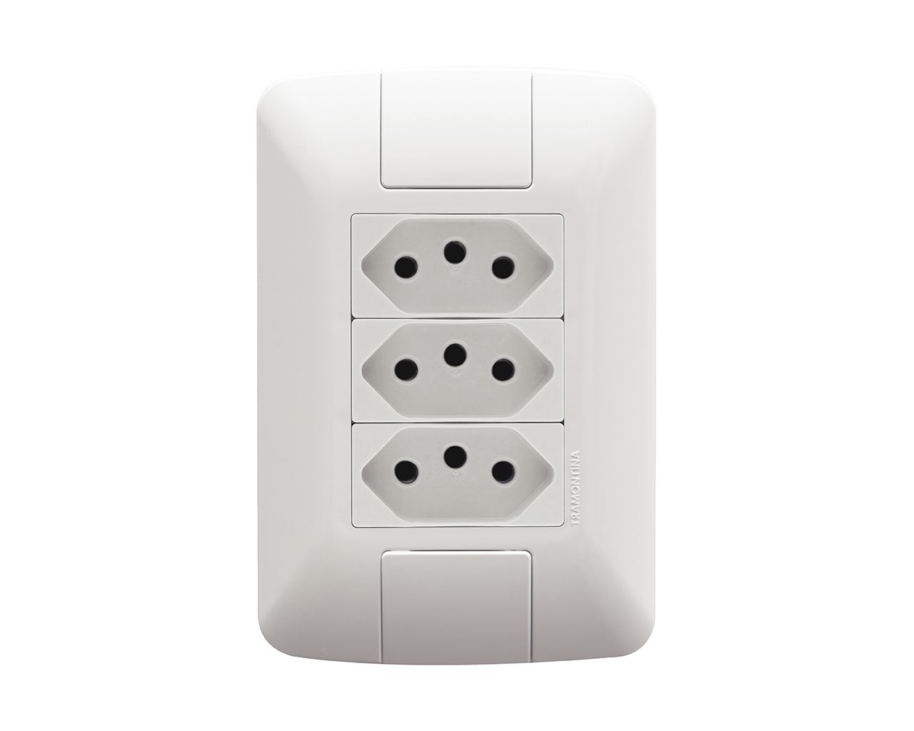 TOMADA ARIA TRIPLA 2P+T 20A/250V COM PLACA 