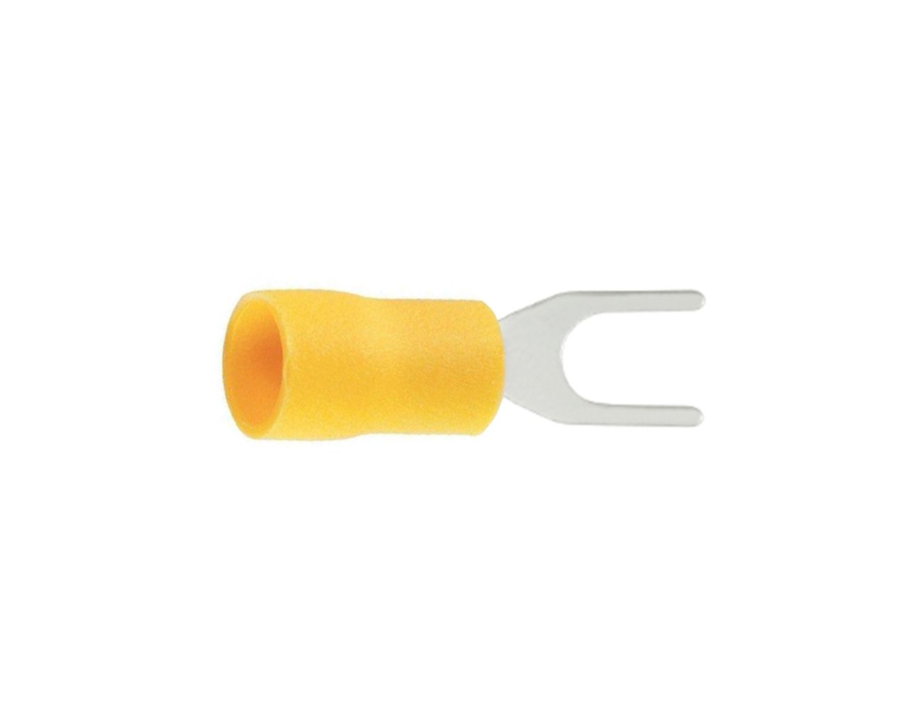 TERMINAL FORQUILHA AMARELO 4-6MM FURO 3,5MM