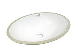 LAVATÓRIO DE LOUÇA EMBUTIR OVAL 345x485x160
